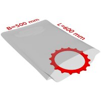 PE-Flachbeutel, transparent, 50 µ | 70 x 100 mm...