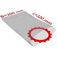 PE-Flachbeutel, transparent, 50 µ | 200 x 320 mm...
