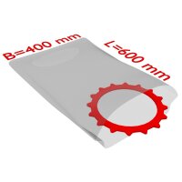 PE-Flachbeutel, transparent, 50 µ | 400 x 600 mm...