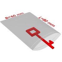 PE-Druckverschlussbeutel, 60 x 80 mm, 50 µ, transparent, 1.000 Stk. pro Karton