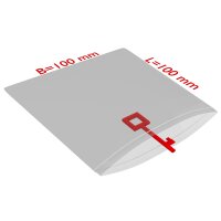 PE-Druckverschlussbeutel, 100 x 100 mm, 50 µ, transparent, 1.000 Stk. pro Karton