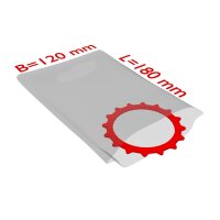 PE-Flachbeutel, transparent, 50 µ | 120 x 180 mm...