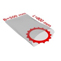 PE-Flachbeutel, transparent, 50 µ | 500 x 800 mm...