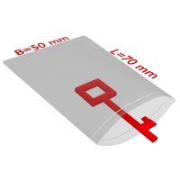 PE-Druckverschlussbeutel, 50 x 70 mm, 50 µ, transparent, 1.000 Stk. pro Karton