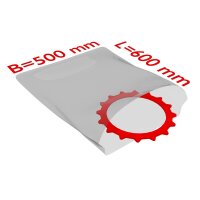 PE-Flachbeutel, transparent, 50 µ | 500 x 600 mm...