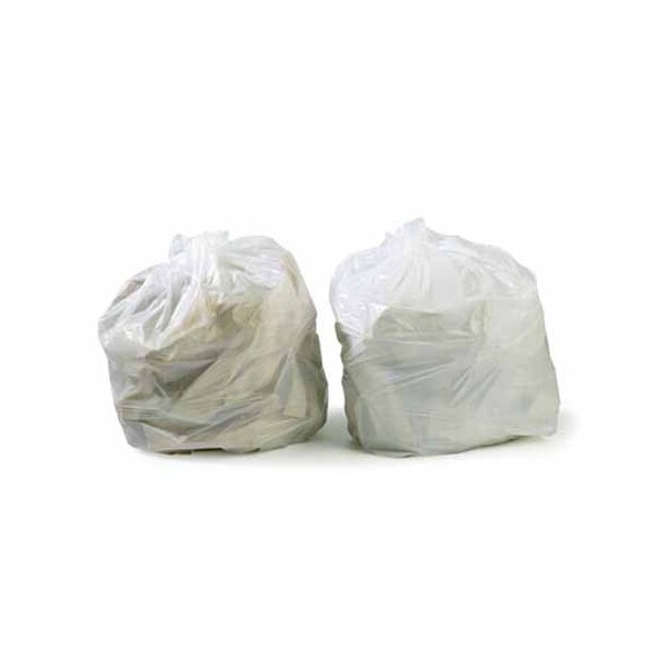 HDPE-Abfallbeutel 60 l, 620 x 750 mm - transparent, 10, 500 Stk. pro Karton