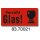 Warnetiketten aus Papier, rot, "Vorsicht Glas!" | 145 x 70 mm (L x B) |