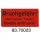 Warnetiketten aus Papier, rot, "Bruchgefahr! Nicht werfen!" dt./engl. | 145 x 70 mm (L x B) |