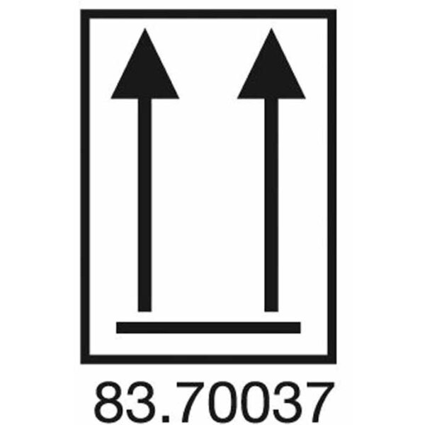Warnetiketten, 75 x 105 mm, aus Papier, mit Symbol, "Oben", 1.000 St./Rolle