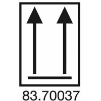 Hinweisetiketten, weiß, Symbol "Pfeil"...