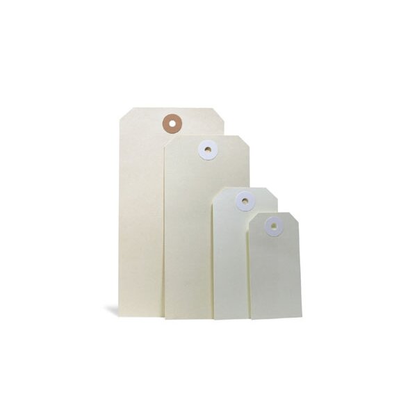 Anhänge-Etiketten, 50 mm breit x 100 mm, weiß, aus Karton, 190 g/qm