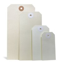 Anhänge-Etiketten, 65 mm breit x 130 mm, weiß, aus Karton, 190 g/qm