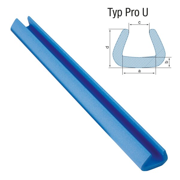 Schaumpolsterprofile Pro U | 2000 mm Länge | VE = 92 Stk.