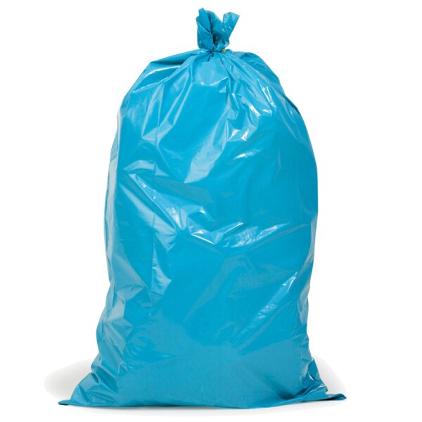 Müllsäcke für schwere Abfälle, 700 x 1.100 mm, Inhalt 120 l, blau, 100 Stk. pro Karton