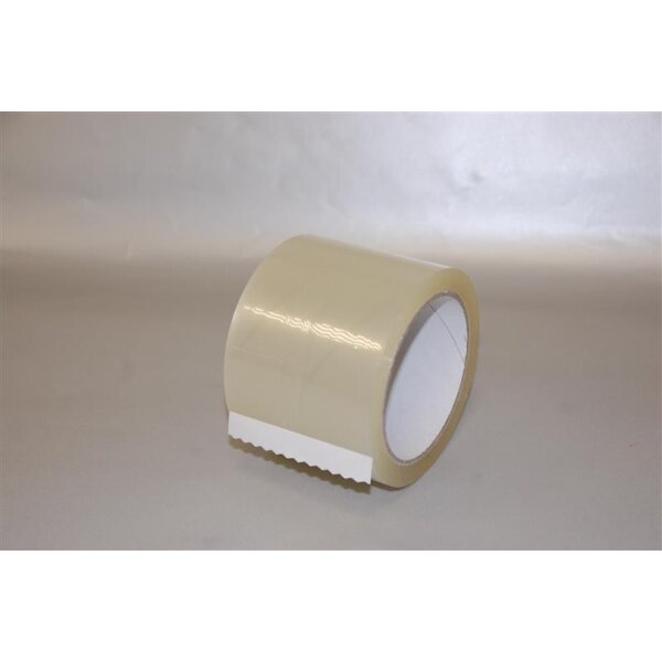 PP-Klebeband, transparent, leise abrollend, 75 mm x 66 m - 28 my