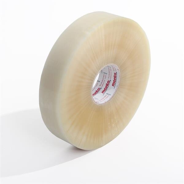 PP-Packband Großrolle, transparent, 45 µ | 50 mm x 990 lfm., Kern Ø 76 mm | VE = 6 Stk.