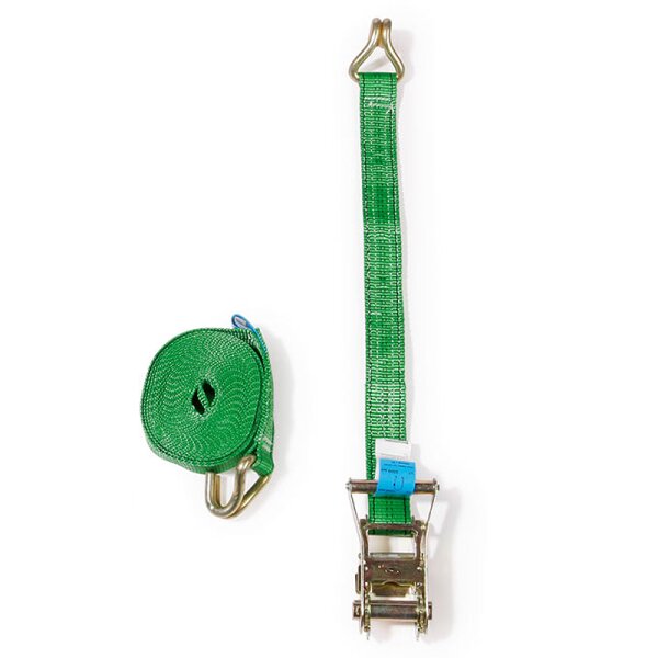Zurrgurt mit Spitzhaken und Standardratsche | 6 m x 35 mm (L x B) | VE = 2 Stk.