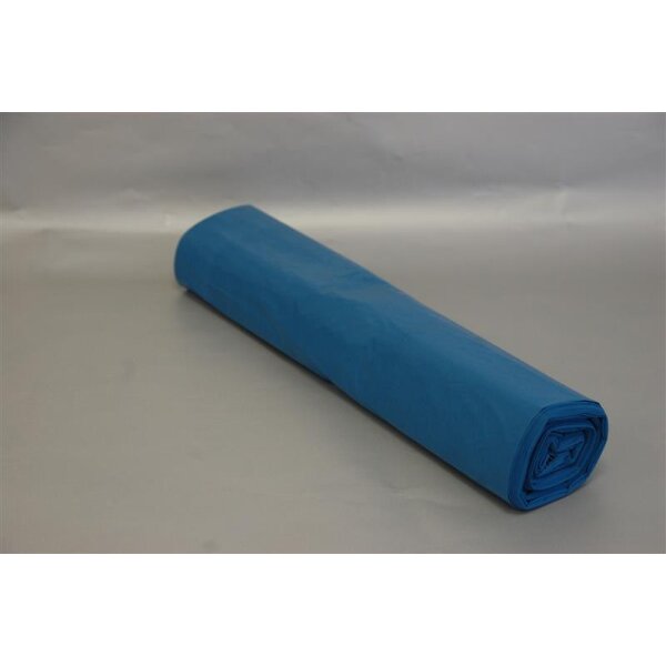 LDPE-Müllsäcke, 130 l, Typ 60, 800 x 1.000 mm, blau, 250 Stk. pro Karton