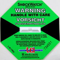Shockindikator Shockwatch grün 100 g / 50 ms ,...