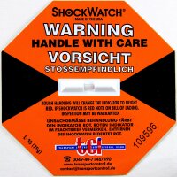 Shockindikator Shockwatch orange 75 g / 50 ms , inklusive...