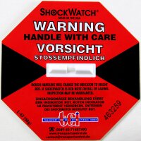 Shockindikator Shockwatch rot 50 g / 50 ms , inklusive...