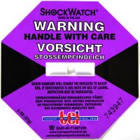 Shockindikator Shockwatch blaulila 37 g / 50 ms ,...