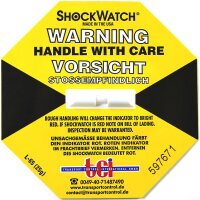 Shockindikator Shockwatch gelb 25 g / 50 ms , inklusive...