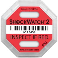 Stoßindikator Shockwatch 2, 50 G rot, 79SW50,...