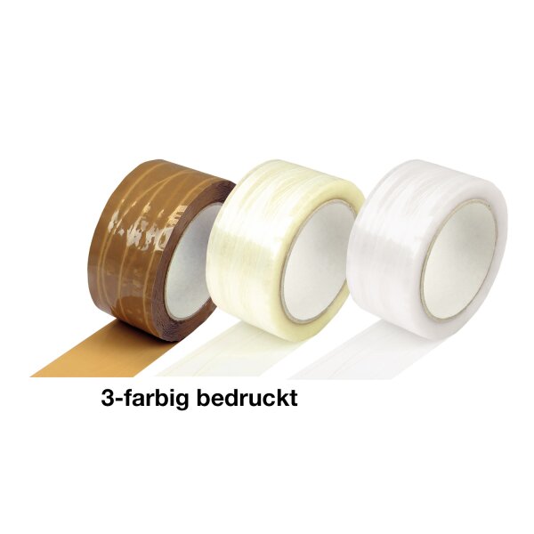 PP-Klebeband, fadenverstärkt, 3-farbig bedruckt, 50 µ