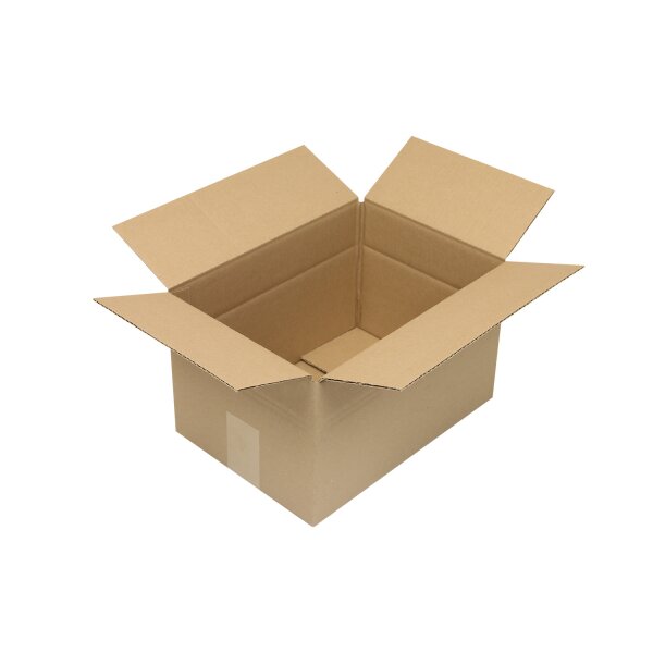 Wellpapp-Faltkarton 1-wellig, braun, Qual. 1.20, DIN A4 | 305 x 215 x 180 mm (L x B x H) Innenmaß | VE = 50 Stk.