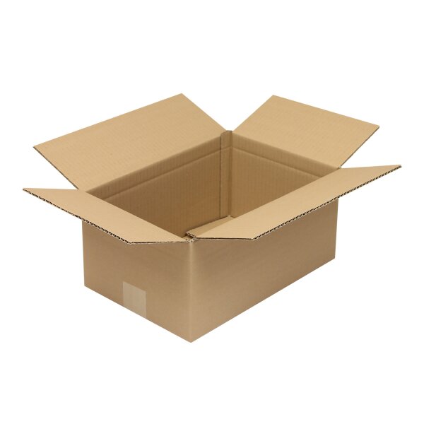 Wellpapp-Faltkarton 1-wellig, braun, Qual. 1.20, DIN C4 | 350 x 230 x 160 mm (L x B x H) Innenmaß | VE = 25 Stk.