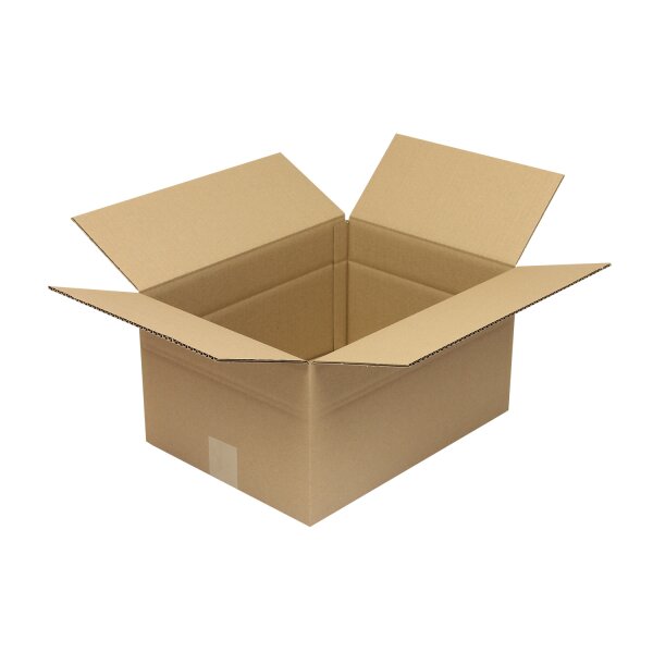 Wellpapp-Faltkarton 1-wellig, Modulkarton, braun, Qual. 1.20 | 390 x 290 x 200 mm (L x B x H) Innenmaß | VE = 25 Stk.