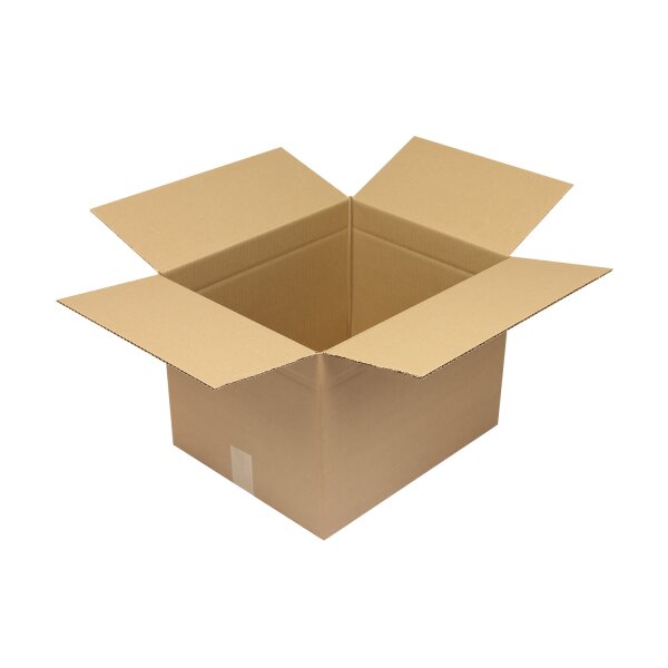 Wellpapp-Faltkarton 1-wellig, braun, Qual. 1.30 | 430 x 350 x 315 mm (L x B x H) Innenmaß | VE = 25 Stk.