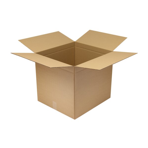 Wellpapp-Faltkarton 1-wellig, braun, Qual. 1.30 | 550 x 500 x 500 mm (L x B x H) Innenmaß | VE = 25 Stk.