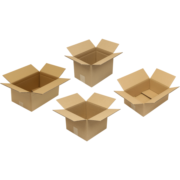 Nestler Wellpapp-Faltkartons 2-wellig braun 44,3 x 32,3 x 27,8 cm Außenmaß, 20 St. | office discount
