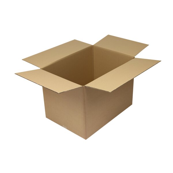 Wellpapp-Faltkarton 2-wellig, braun, Qual. 2.31 | 700 x 500 x 500 mm (L x B x H) Innenmaß | VE = 15 Stk.