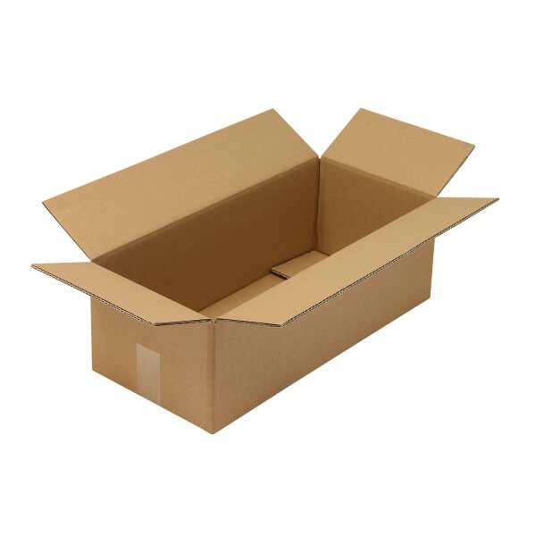 Wellpapp-Faltkarton 2-wellig, braun, Qual. 2.30 | 560 x 250 x 180 mm (L x B x H) Innenmaß | VE = 20 Stk.