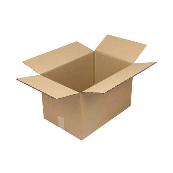 Wellpapp-Faltkarton 2-wellig, braun, Qual. 2.30 | 480 x 320 x 300 mm (L x B x H) Innenmaß | VE = 10 Stk.
