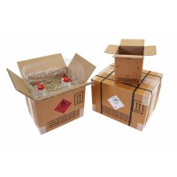 Gefahrgutkarton 1-wellig, braun, Inhalt 6 l, Qual. 1.50 |...