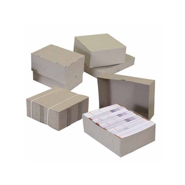 Stülpdeckelschachtel, 305 x 215 x 50/50 mm, 2-teilig, aus Graukarton, DIN A4
