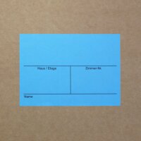 Umzugsaufkleber, blau | 105 x 72 mm (L x B) | VE = 50 Stk.