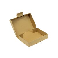 Klappschachtel 1-wellig, braun, Qual. 1.30, DIN A5 | 220 x 155 x 45 mm (L x B x H) Innenmaß | VE = 25 Stk.