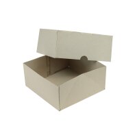 Aufrichteschachtel aus Graukarton, 2-teilig, 400...