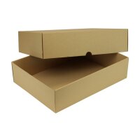 Stülpdeckelkarton, Mikrowellpappe, braun, DIN A3 |...