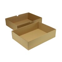 Stülpdeckelkarton, Mikrowellpappe, braun, DIN A3 |...