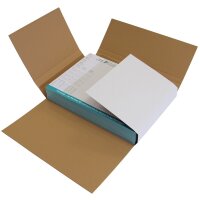 Wellpapp-Kreuzverpackung, weiß, höhenvariabel, DIN A1 | 850 x 604 x 30–120 mm (L x B x H) Innenmaß | VE = 25 Stk.