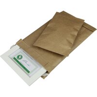 Papierpolstertasche, braun, Innenmaß: 105 x 229 mm...