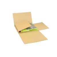 Buchverpackung Drehfix, C4, braun, Qual. 1.20 | 330 x 260...