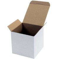 Wellpapp-Faltkarton 1-wellig, 118 x 118 x 115 mm, wei,...