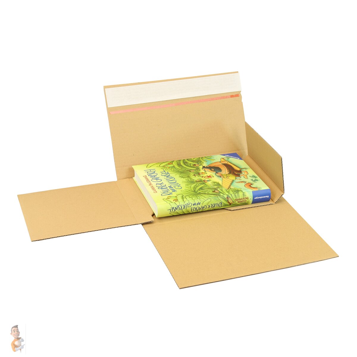 100 Stück Buchverpackungen MW352e - 217x155mm Variable Höhe